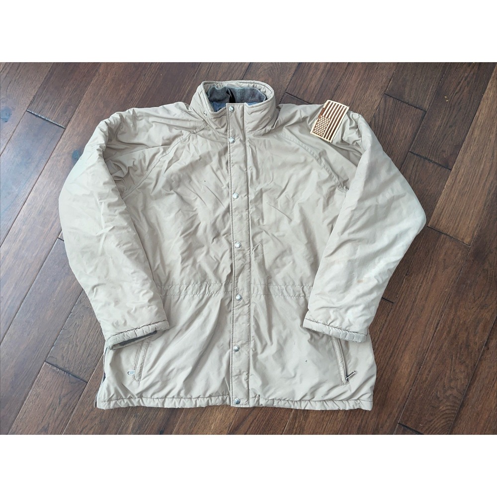 Mens THE NORTH FACE Brown Vintage Bureau Of Land Management Jacket‎ Sz XXL